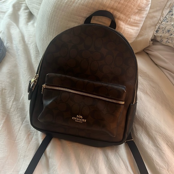 Coach Brown and Black Backpack - Picture 1 of 8